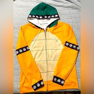 Bowser Super Mario Bros zip-up hoodie